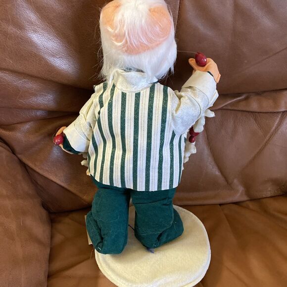 Annalee 13” Trim-A-Tree Santa w/Popcorn & Cranberries...